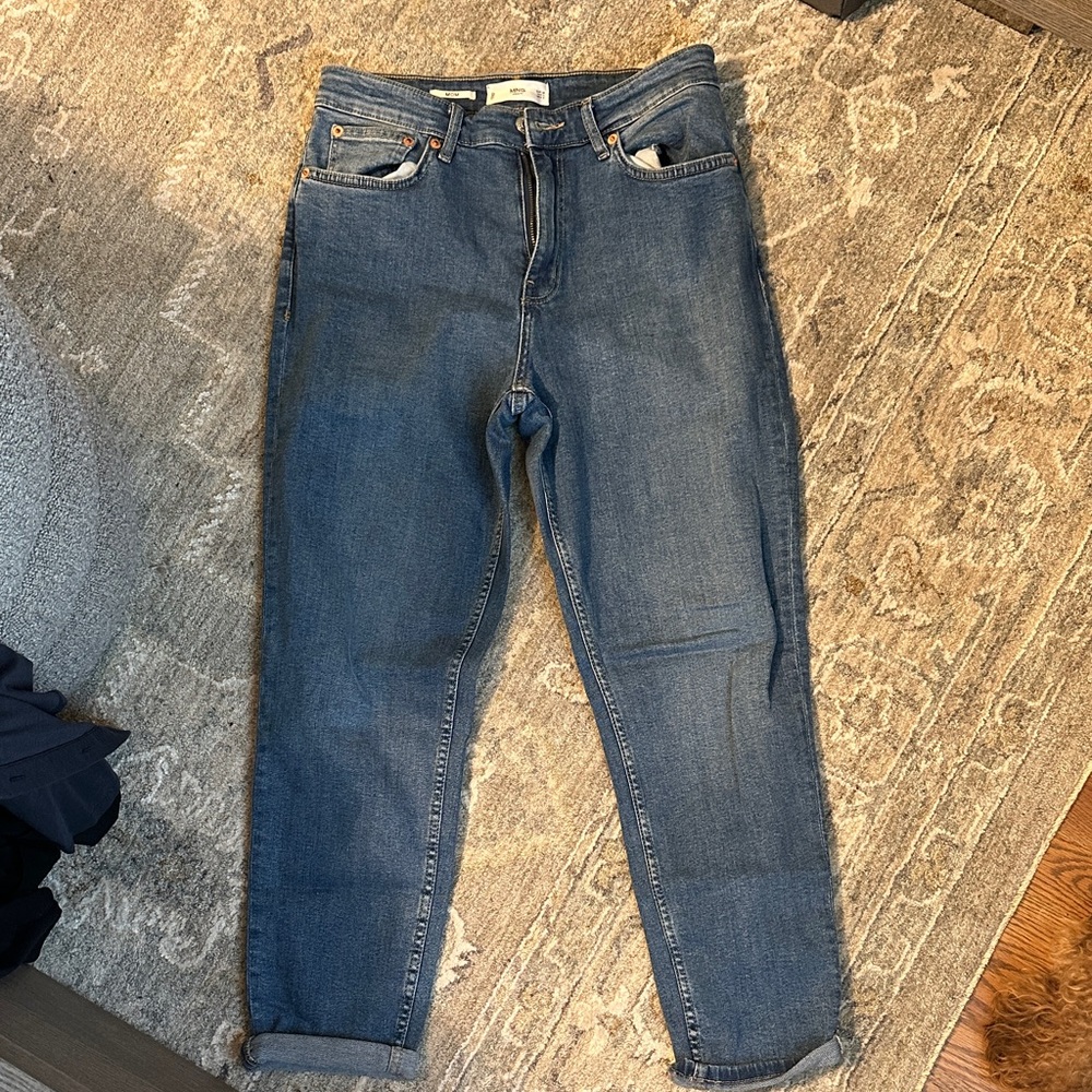 Mango Blue Ankle & Cropped Women's Jeans